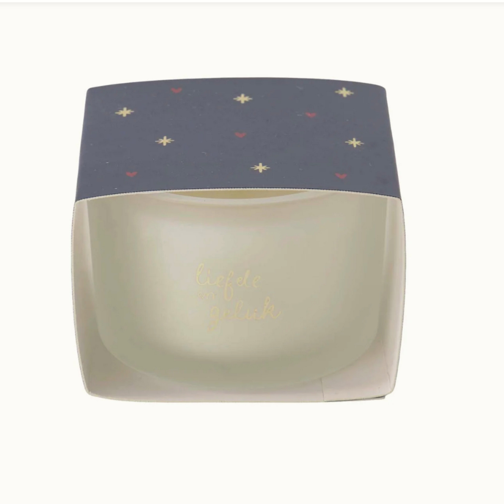 ZUSSS ZUSSS - Geurkaars  in wikkel liefde en geluk donkerblauw/goud