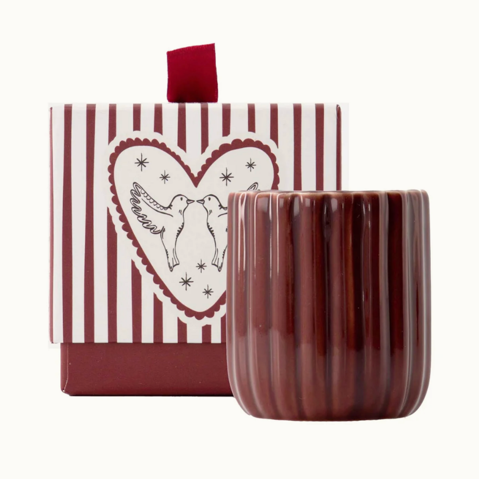 ZUSSS ZUSSS - Geurkaars keramiek in doosje hartje rood