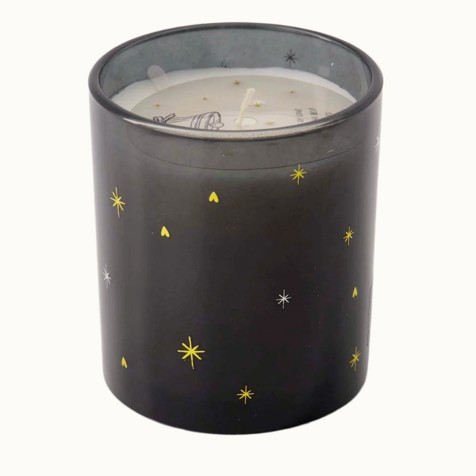 ZUSSS ZUSSS - Geurkaars glas sterren zwart
