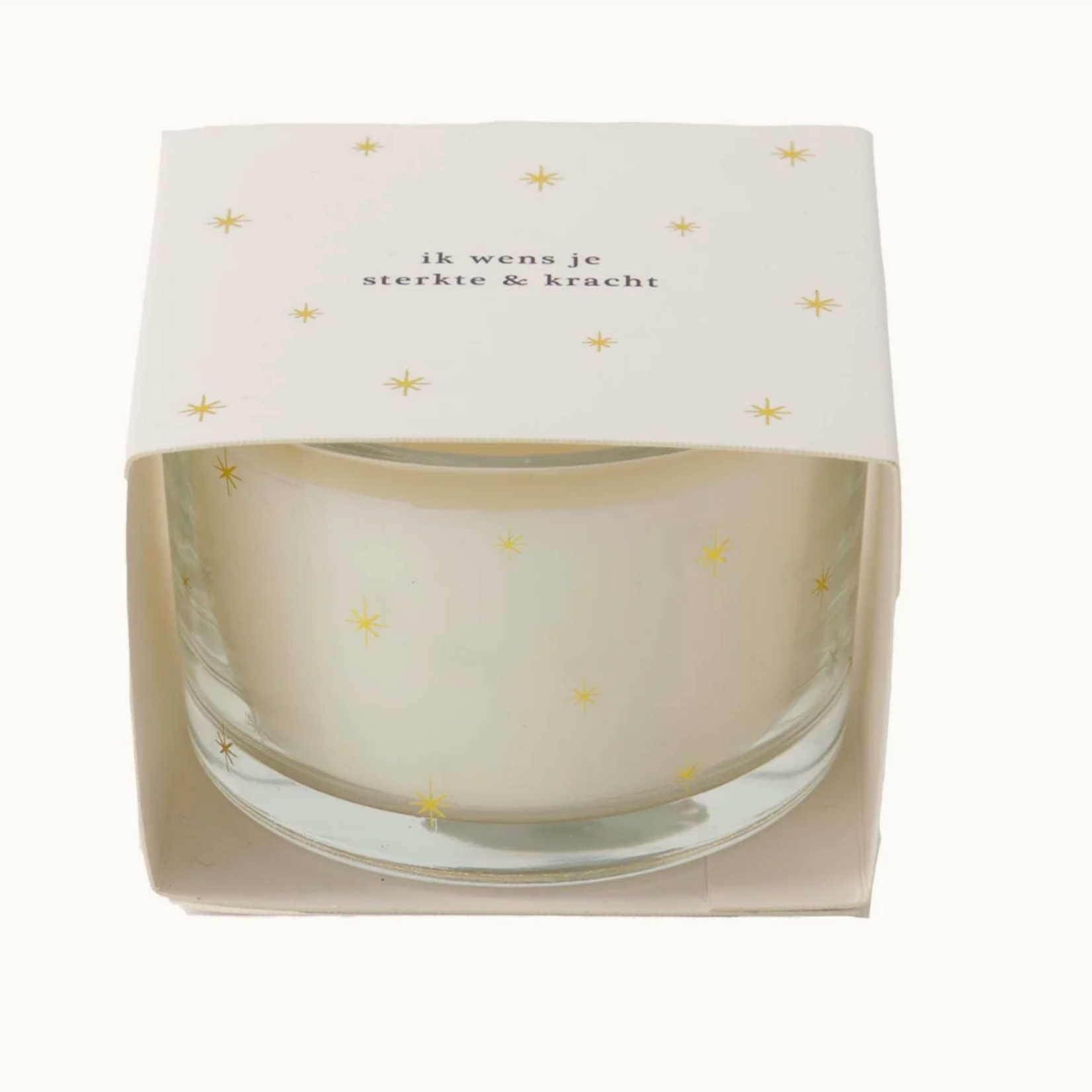 ZUSSS ZUSSS - Geurkaars in wikkel liefde & kracht wit/goud