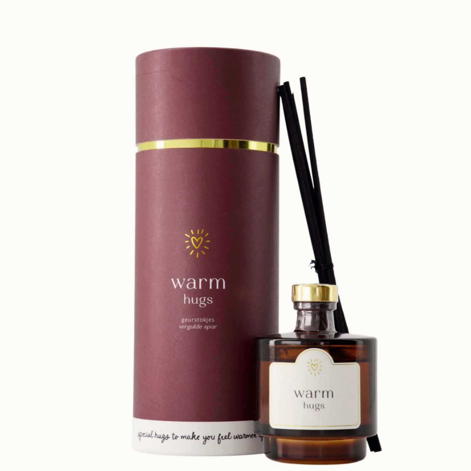 ZUSSS ZUSSS - Geurstokjes in koker warm hugs donkerrood