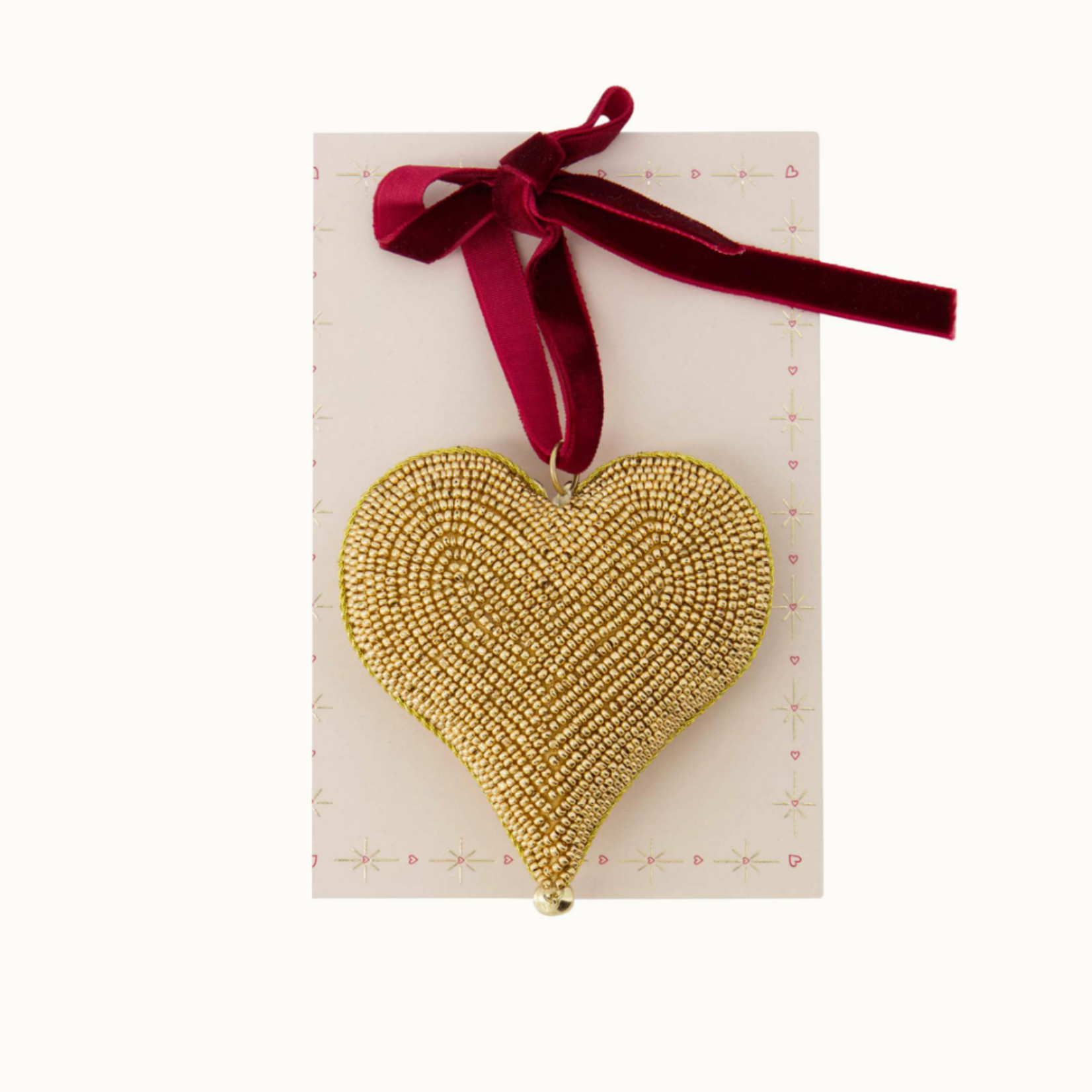 ZUSSS ZUSSS - Kersthanger kralen hartje goud