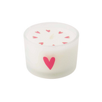 ZUSSS ZUSSS - Geurkaarsje glas hartje wit/roze