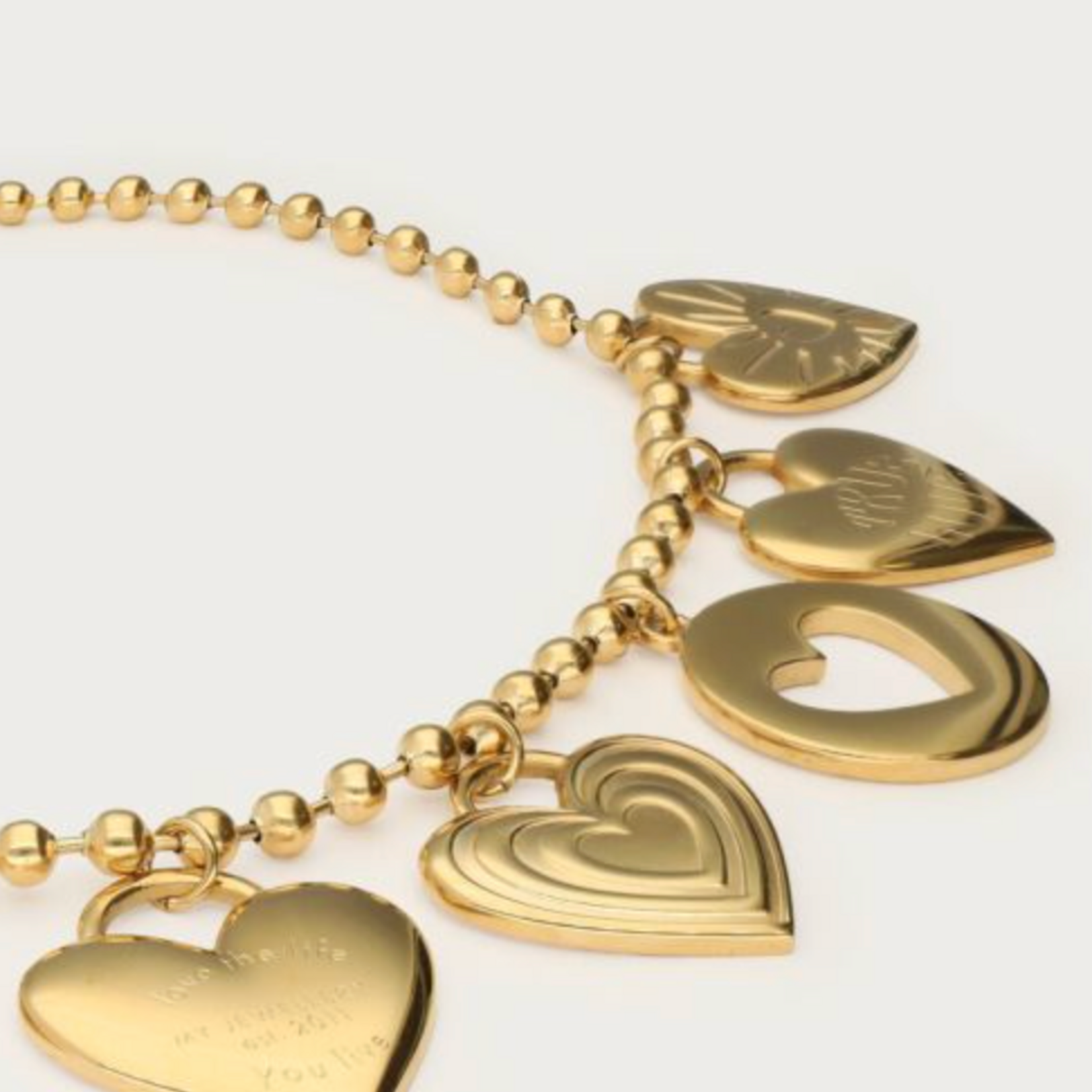 MY JEWELLERY MY JEWELLERY - Candy statement ketting met bedels goud