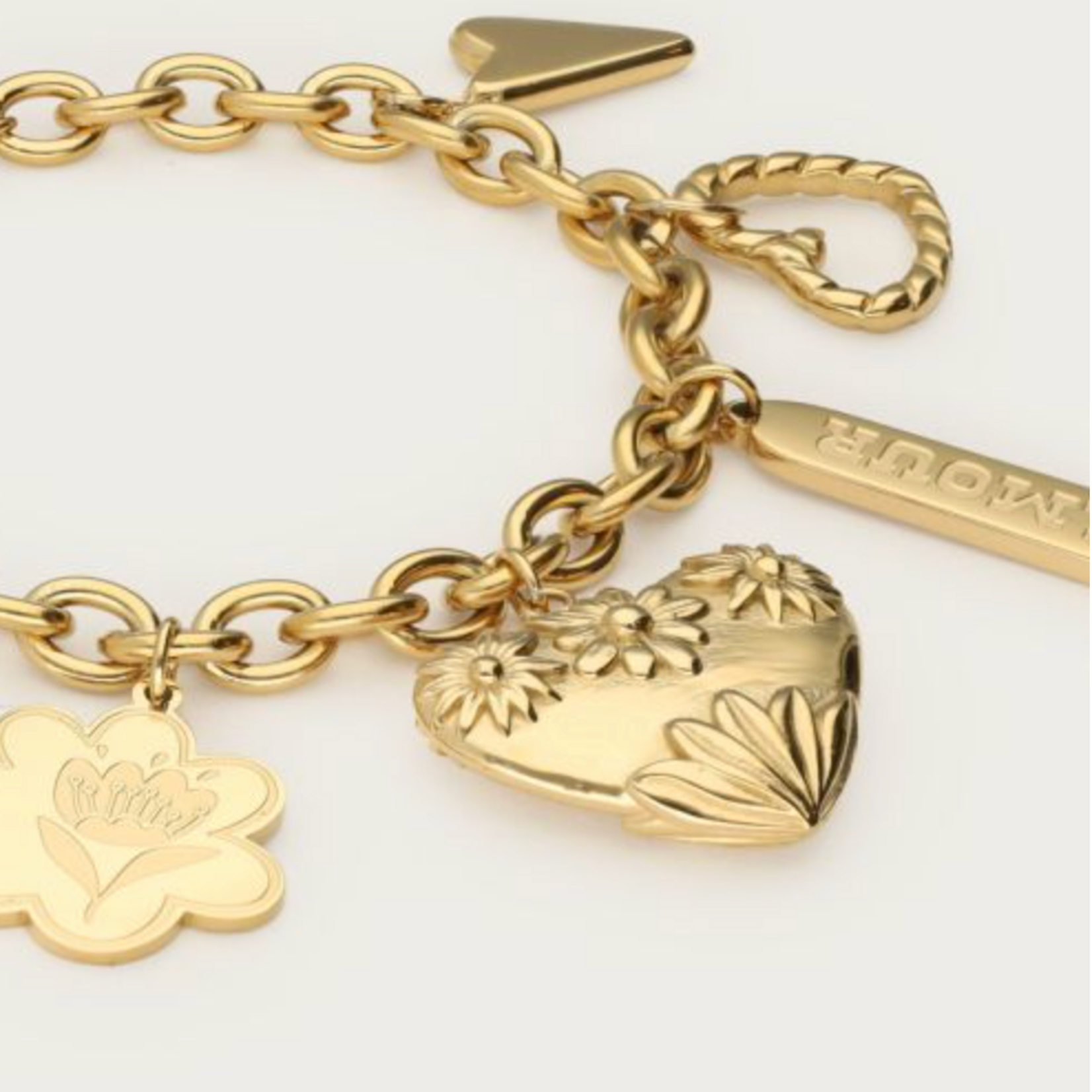MY JEWELLERY MY JEWELLERY - Botanical bedel armband "art of summer" goud
