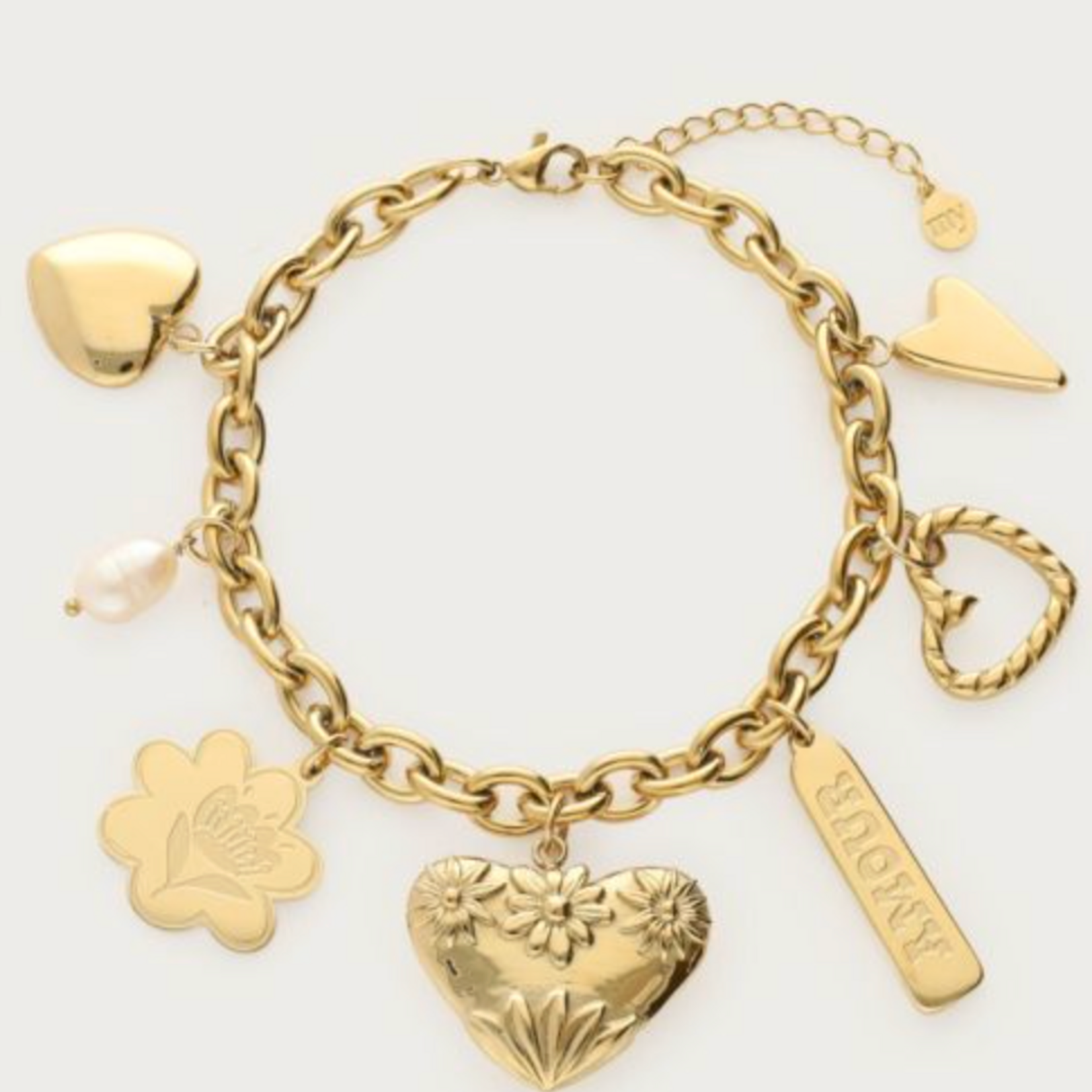 MY JEWELLERY MY JEWELLERY - Botanical bedel armband "art of summer" goud