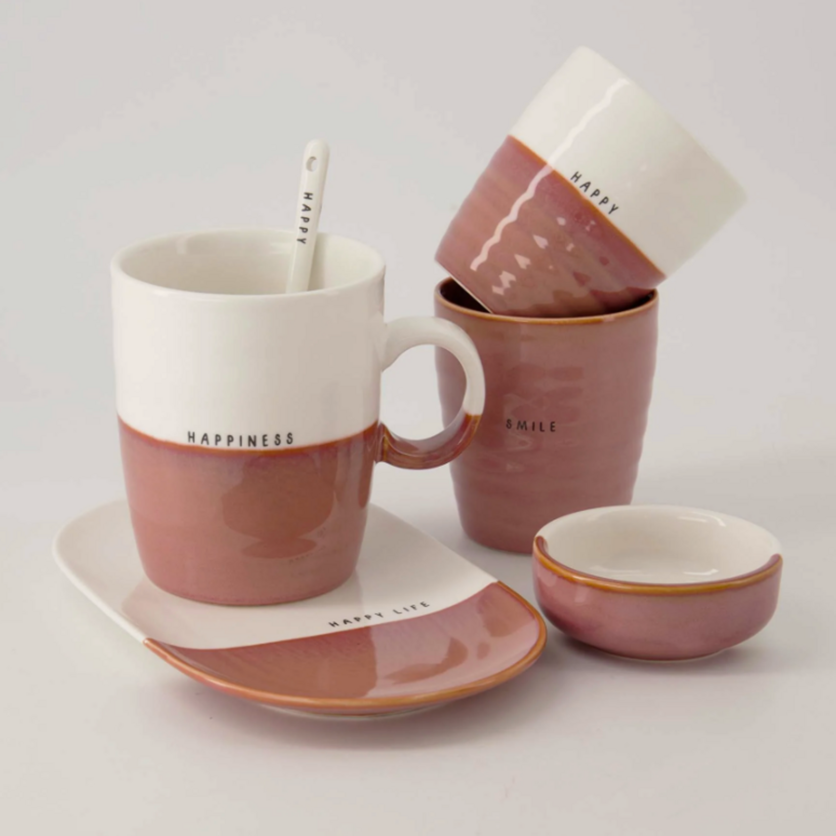 ZUSSS ZUSSS - Theemok happiness wit/burgundy