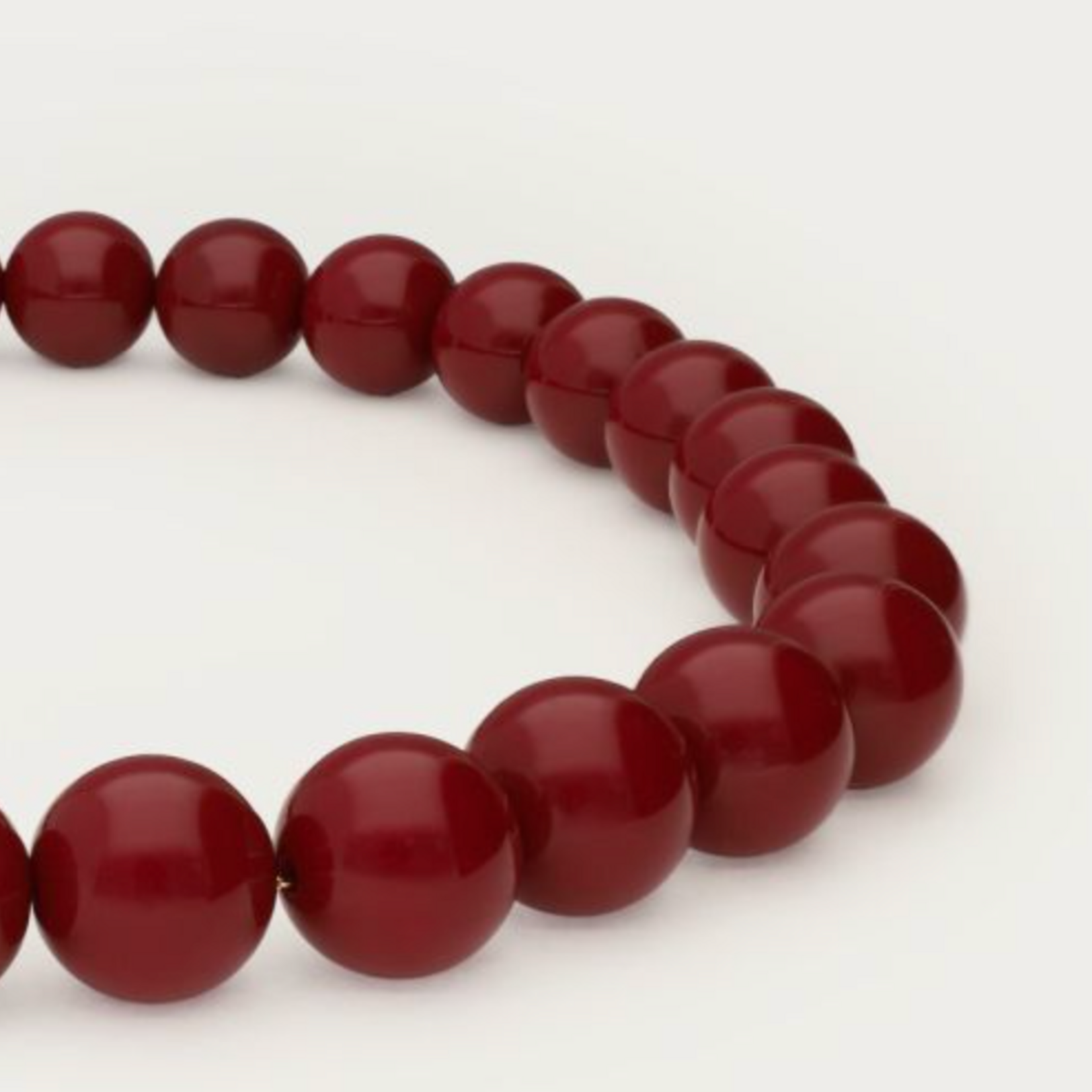 MY JEWELLERY MY JEWELLERY - Burgundy statement ketting met ronde kralen