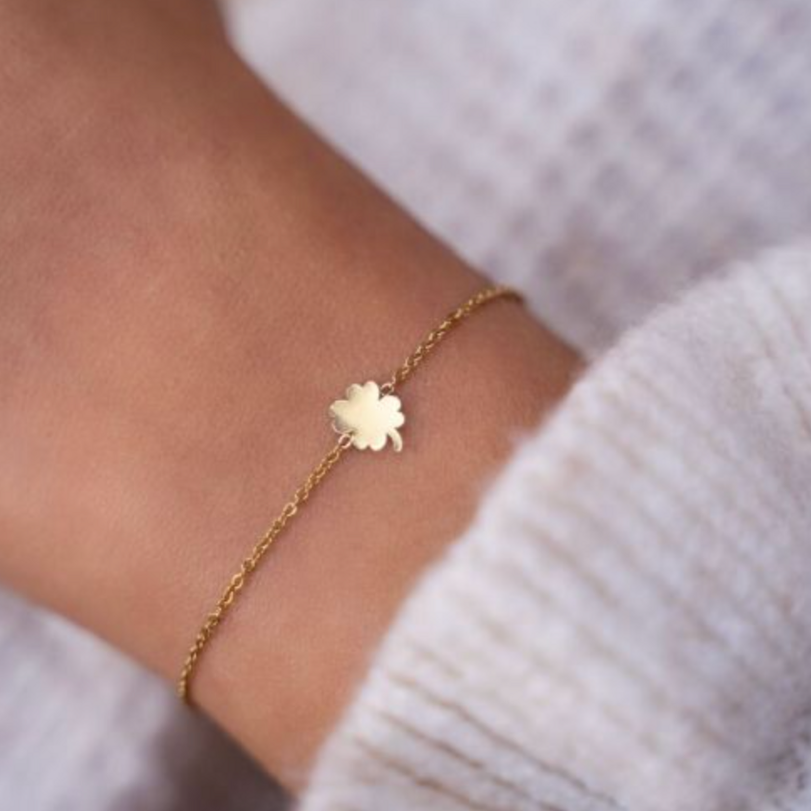 MY JEWELLERY MY JEWELLERY - Armband klavertje goud