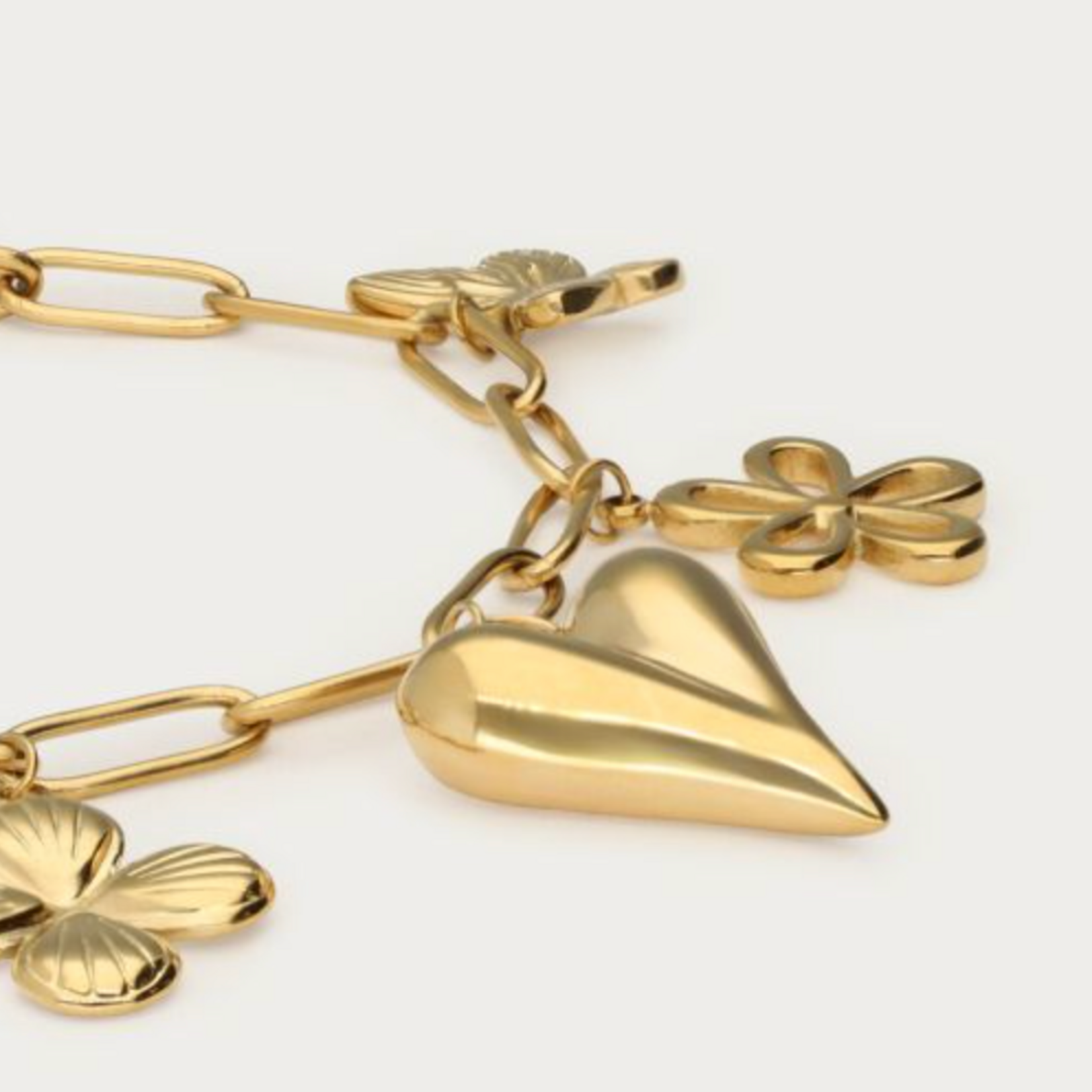 MY JEWELLERY MY JEWELLERY - Schakelarmband met multi bedels goud