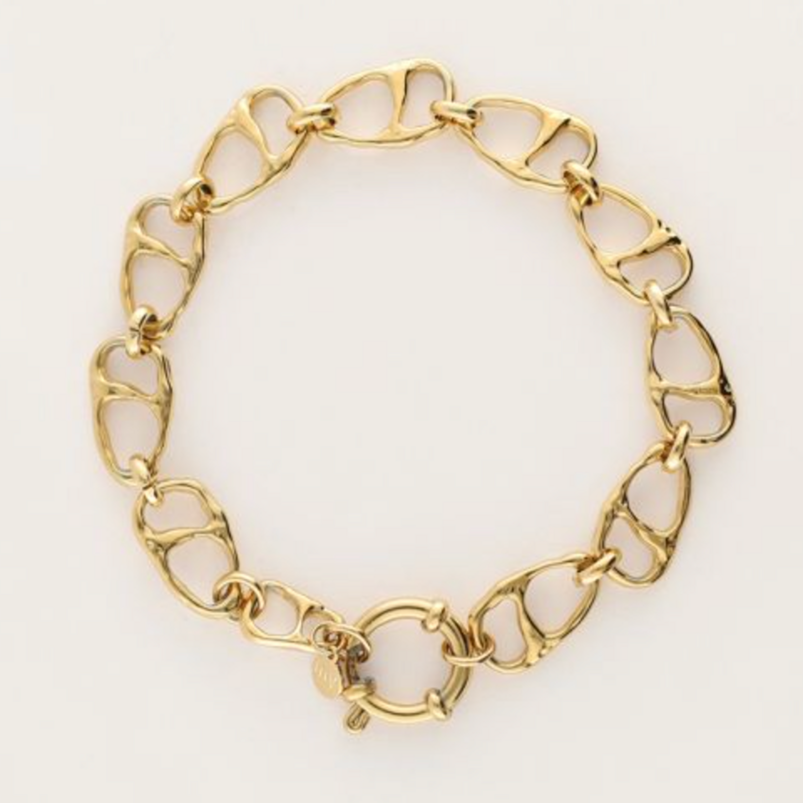 MY JEWELLERY MY JEWELLERY - Iconic schakelarmband met ronde sluiting goud