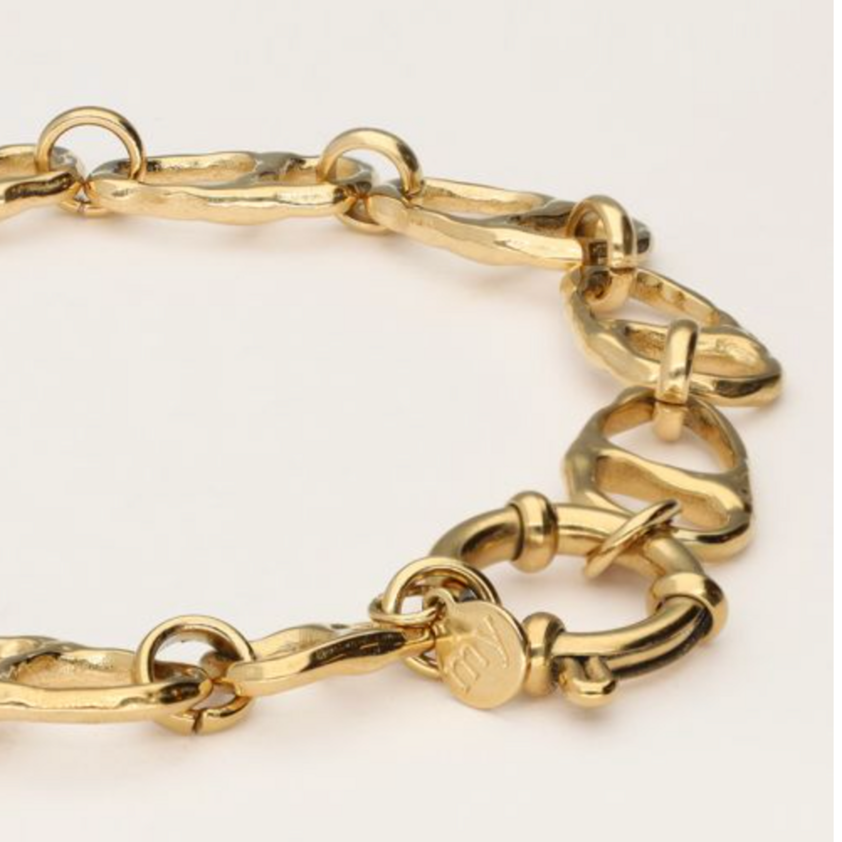 MY JEWELLERY MY JEWELLERY - Iconic schakelarmband met ronde sluiting goud
