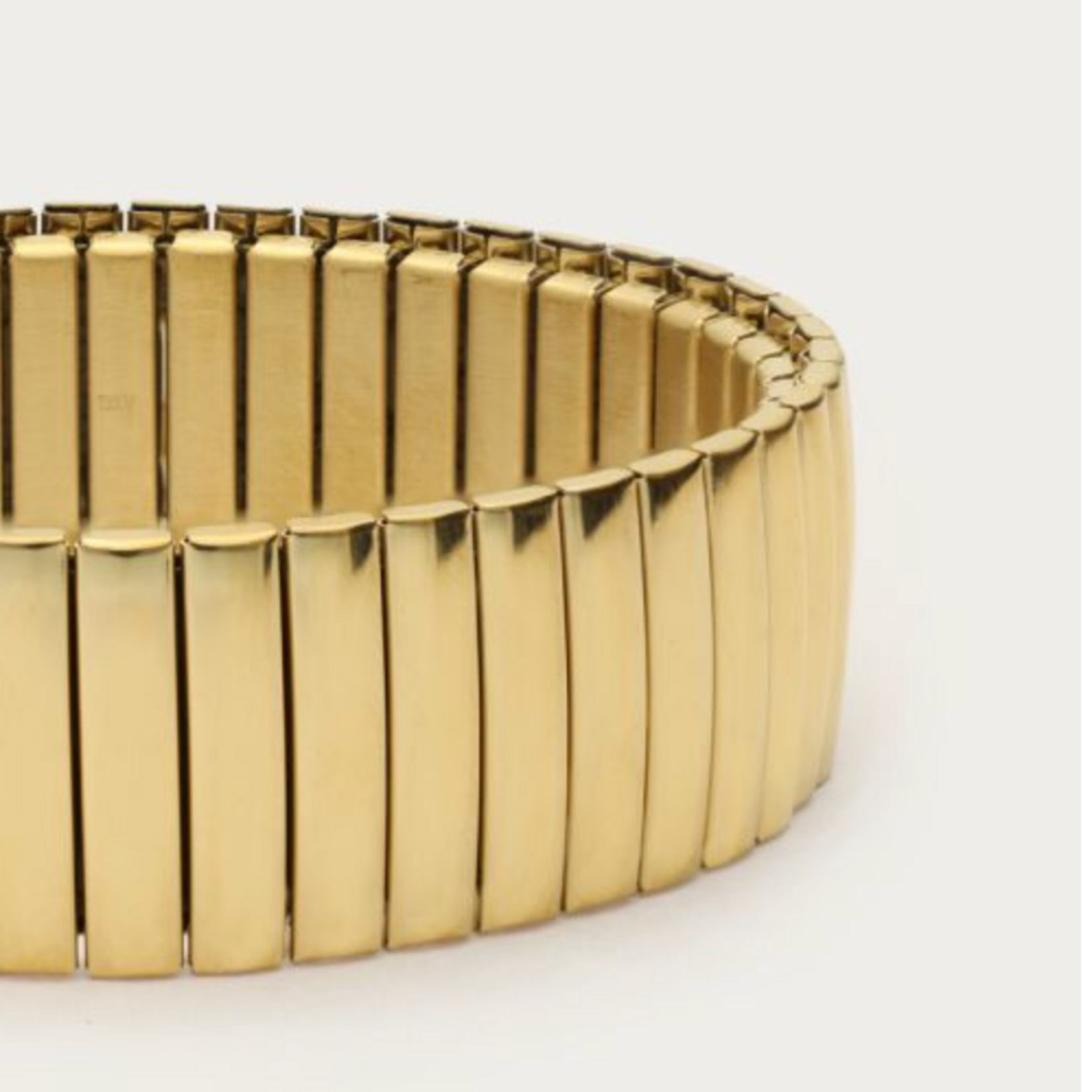 MY JEWELLERY MY JEWELLERY - Elastieken armband met strepen big goud