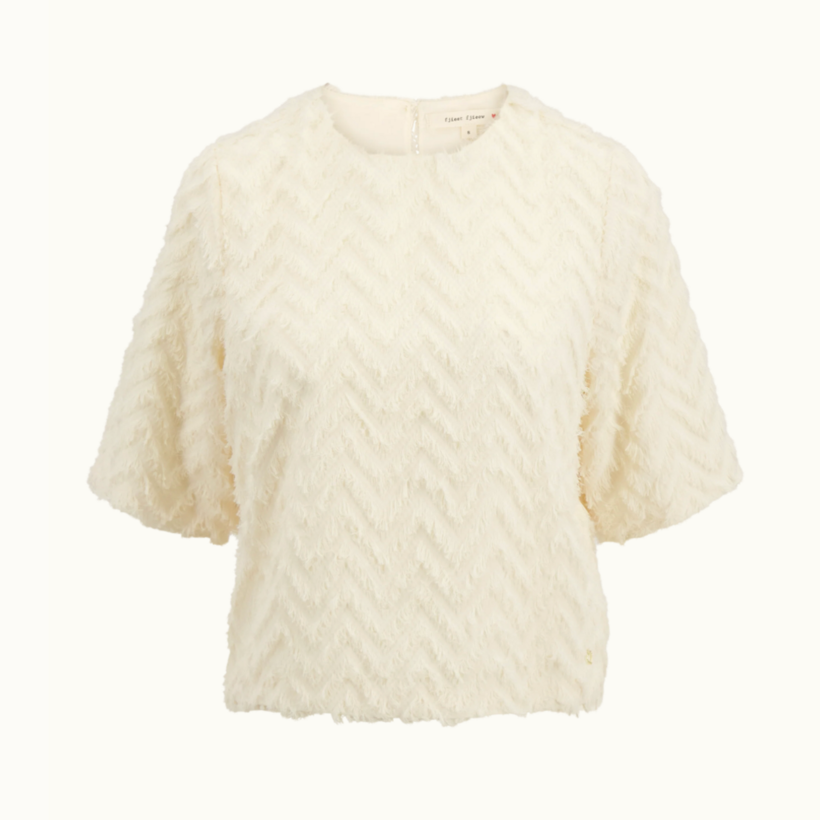 ZUSSS ZUSSS - Feather jacquard top