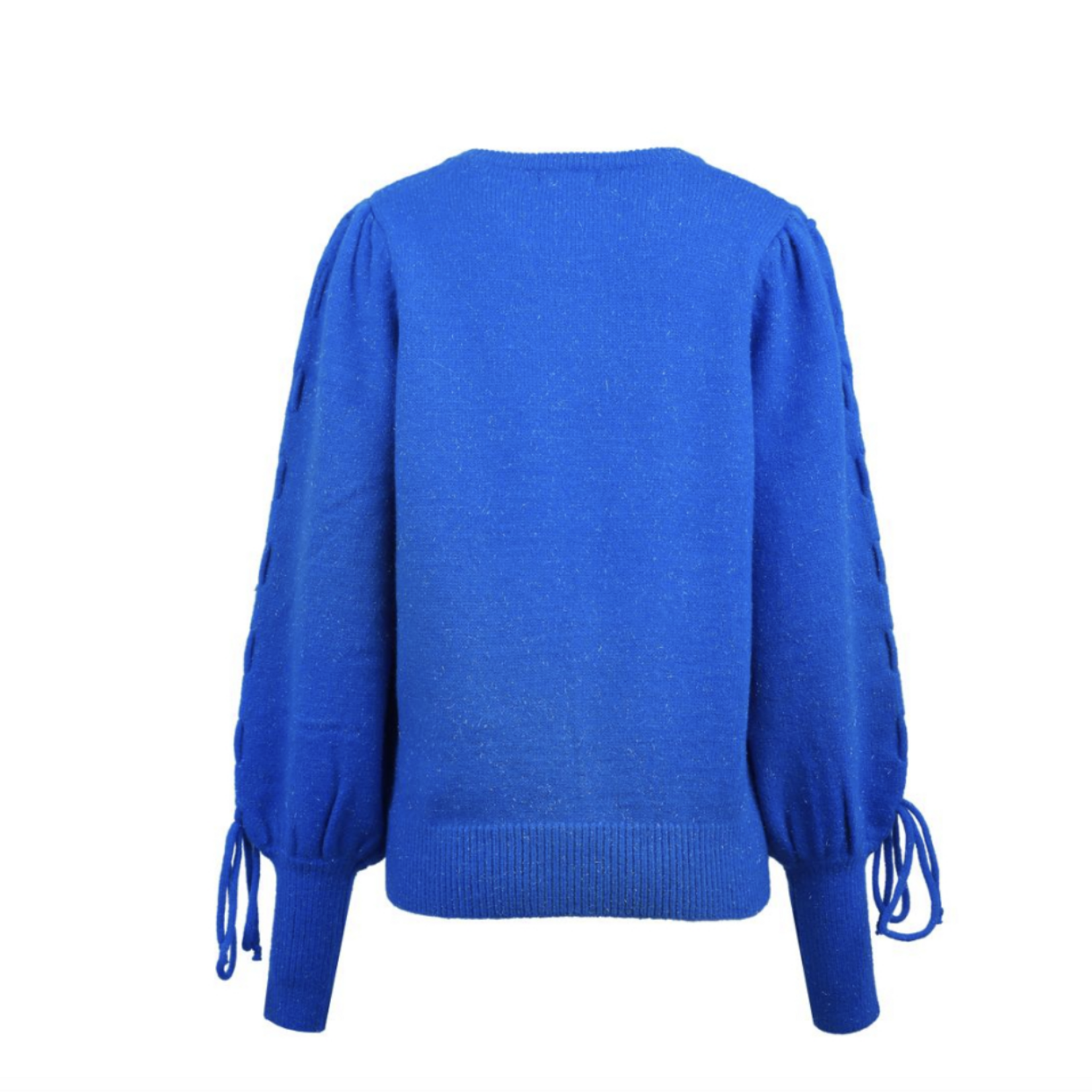 FLURESK FLURESK - Sweater Scottie gebreid blue quartz