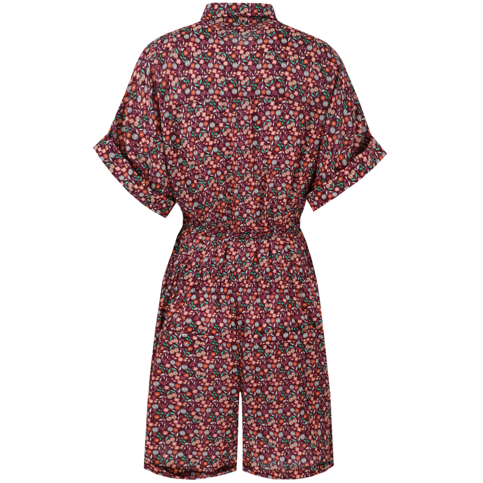 FLURESK FLURESK - Playsuit lysandra deep purple.shamrock green maat 44