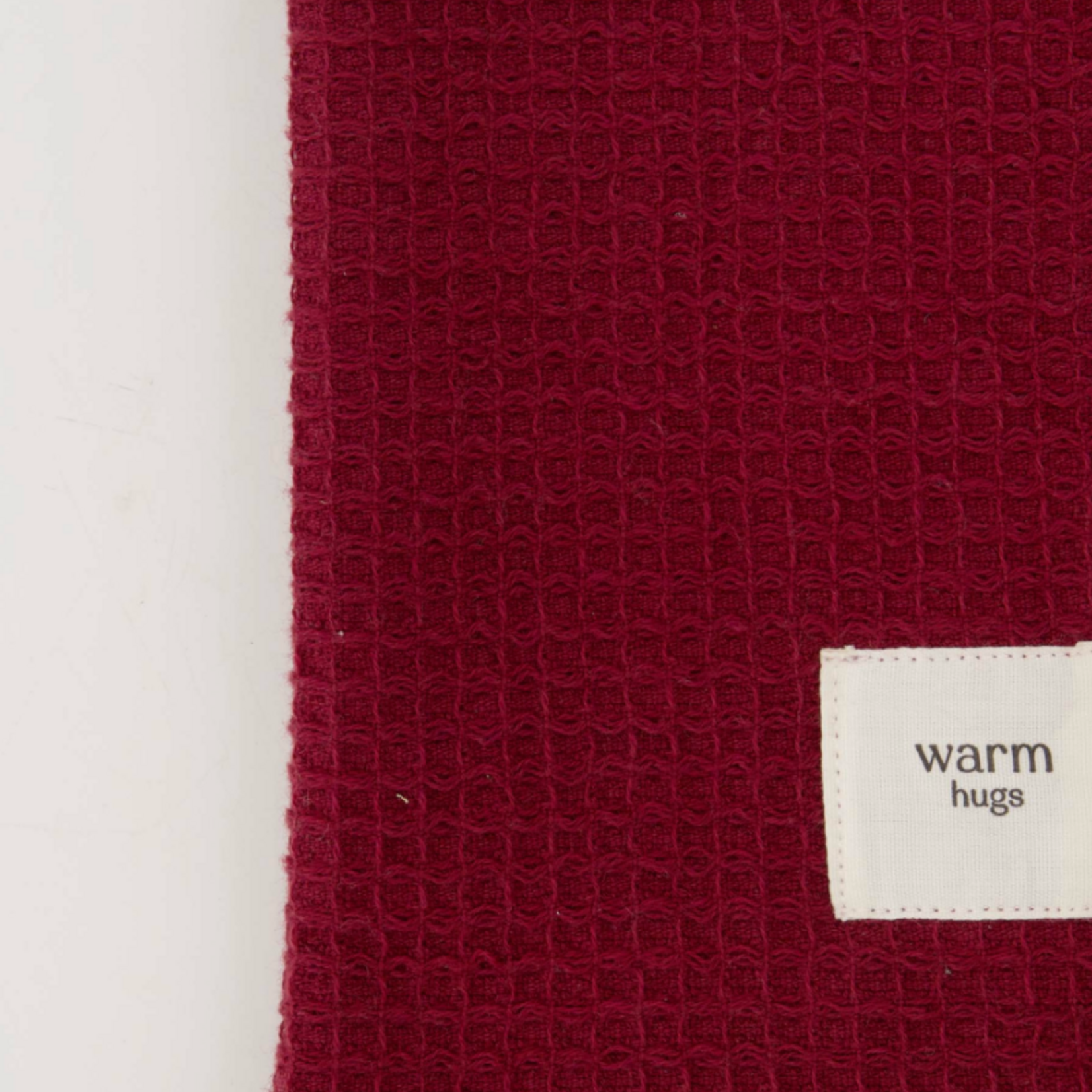 ZUSSS ZUSSS - Gastendoekje warm hugs donkerrood