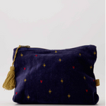 ZUSSS ZUSSS - Toilettas velvet sterren donkerblauw/goud
