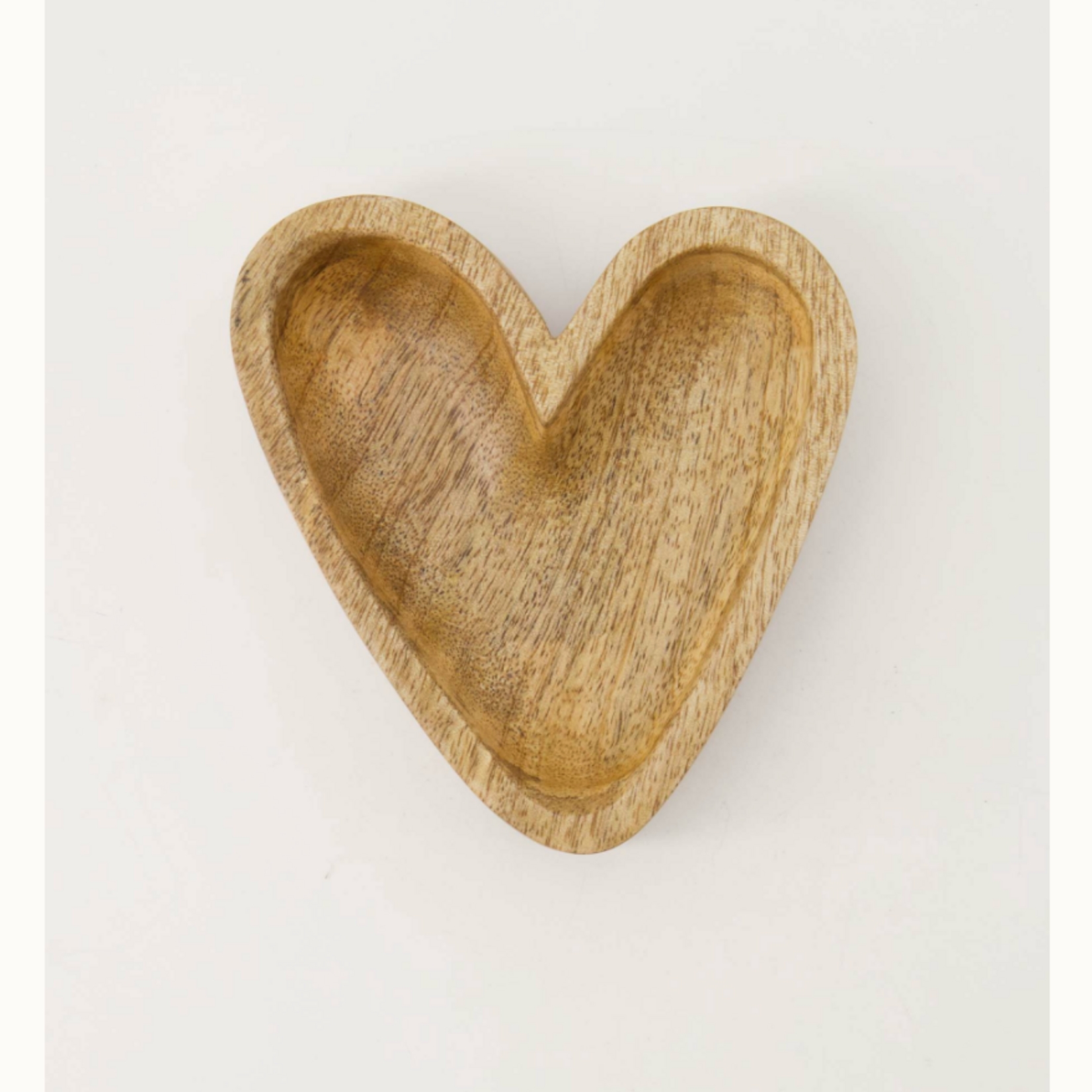 ZUSSS ZUSSS - Houten kom hartje S naturel