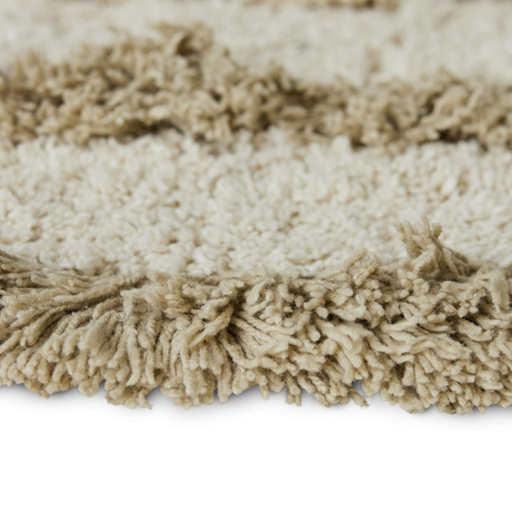 HKLIVING HKLIVING  - Ronde badmat crème wit 120cm doorsnede TTK3117