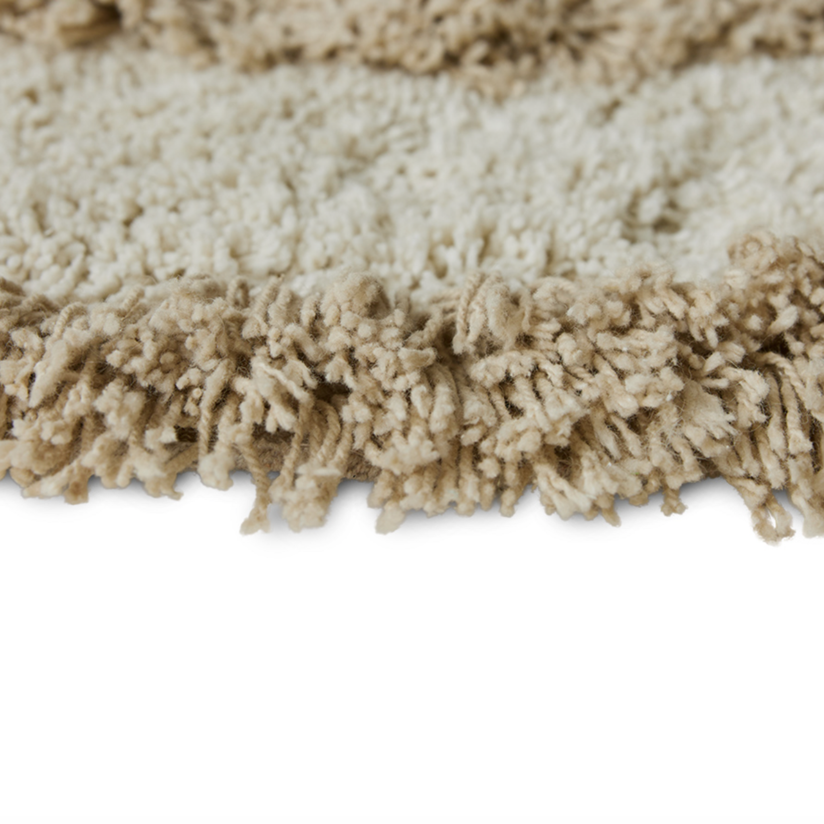 HKLIVING HKLIVING  - Ronde badmat / wc mat  crème, Ø80cm TTK3118