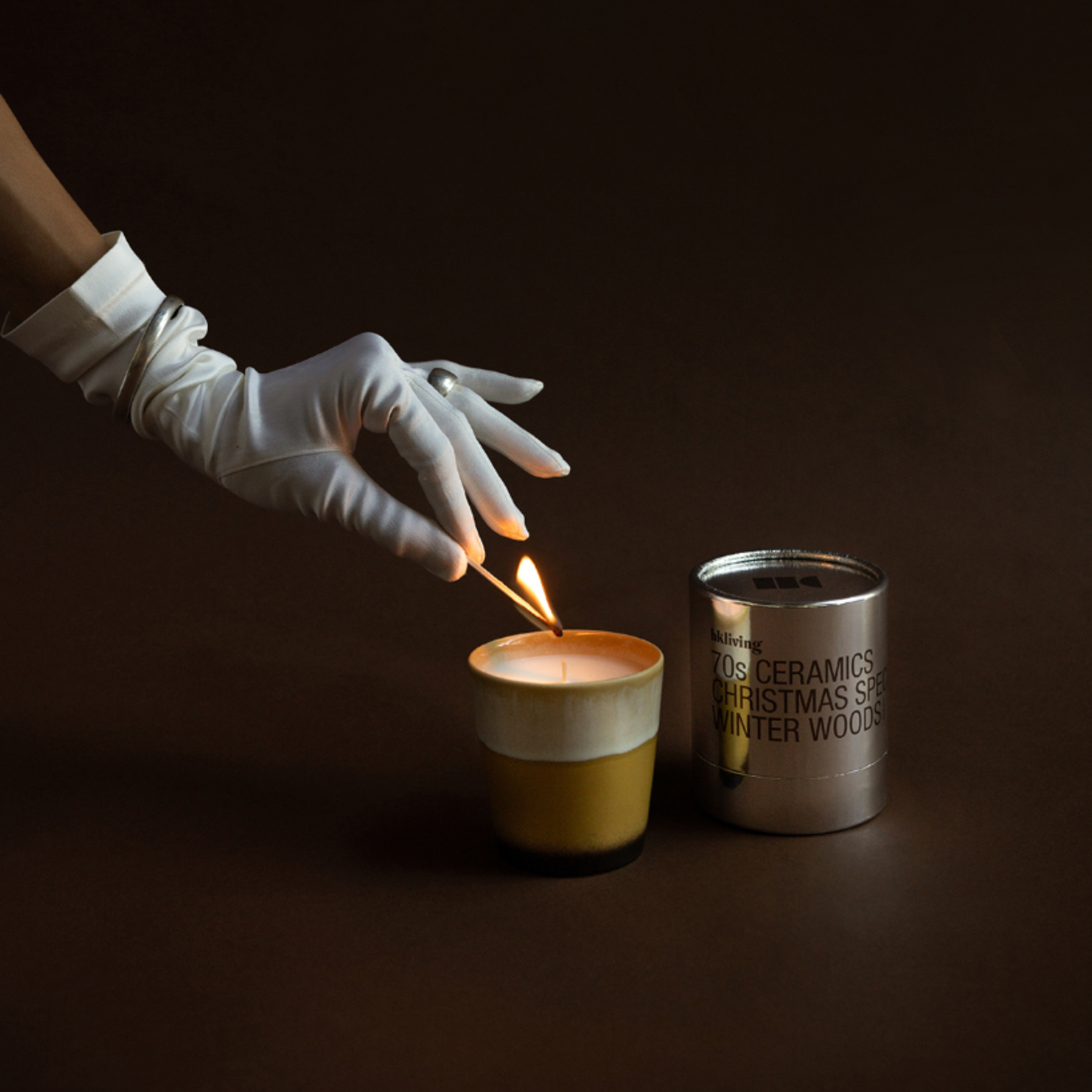 HKLIVING HKLIVING - Keramiek uit de jaren 70: kerstspecial winterwoods ACS0014