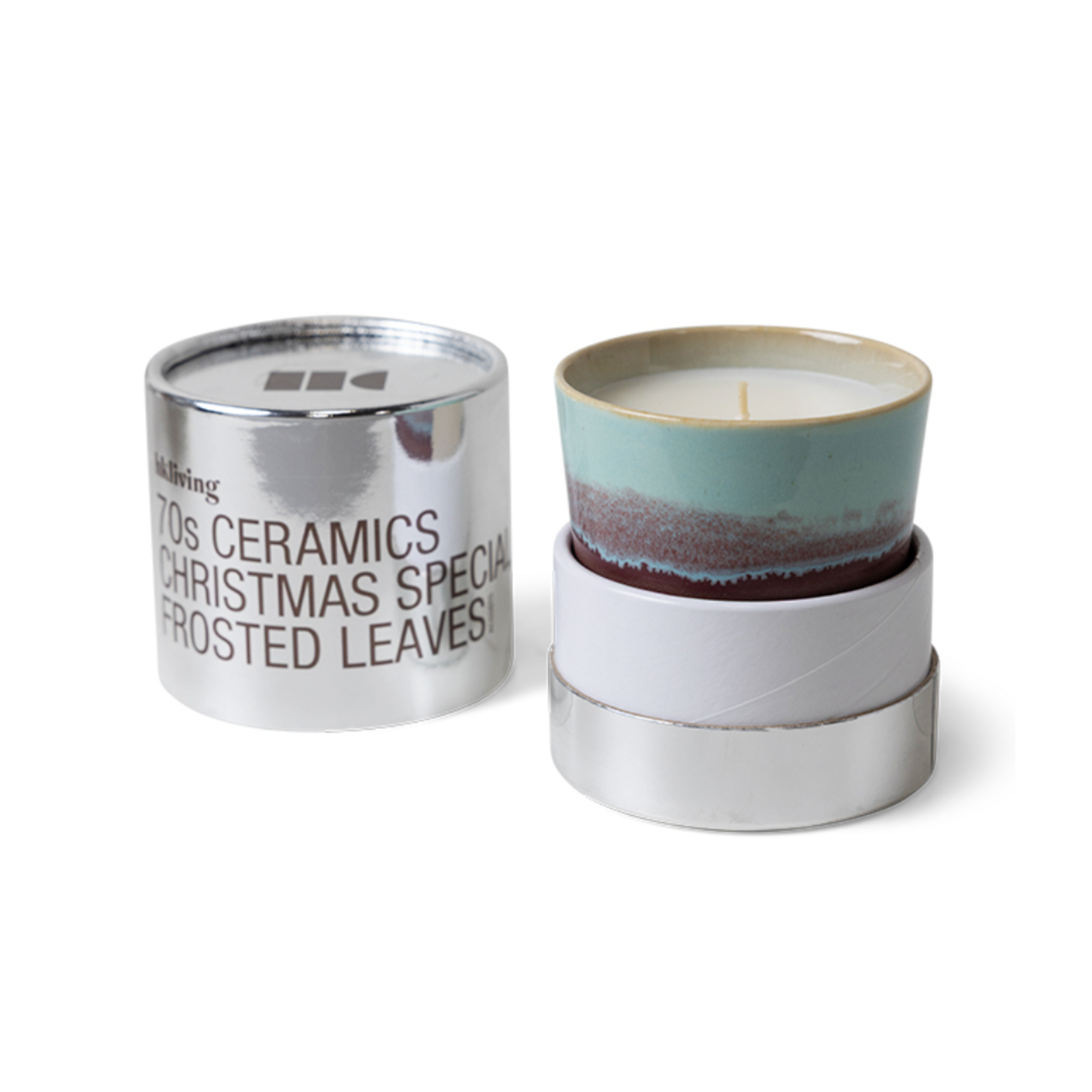 HKLIVING HKLIVING - 70's kerstspecial frosted leaves ACS0015