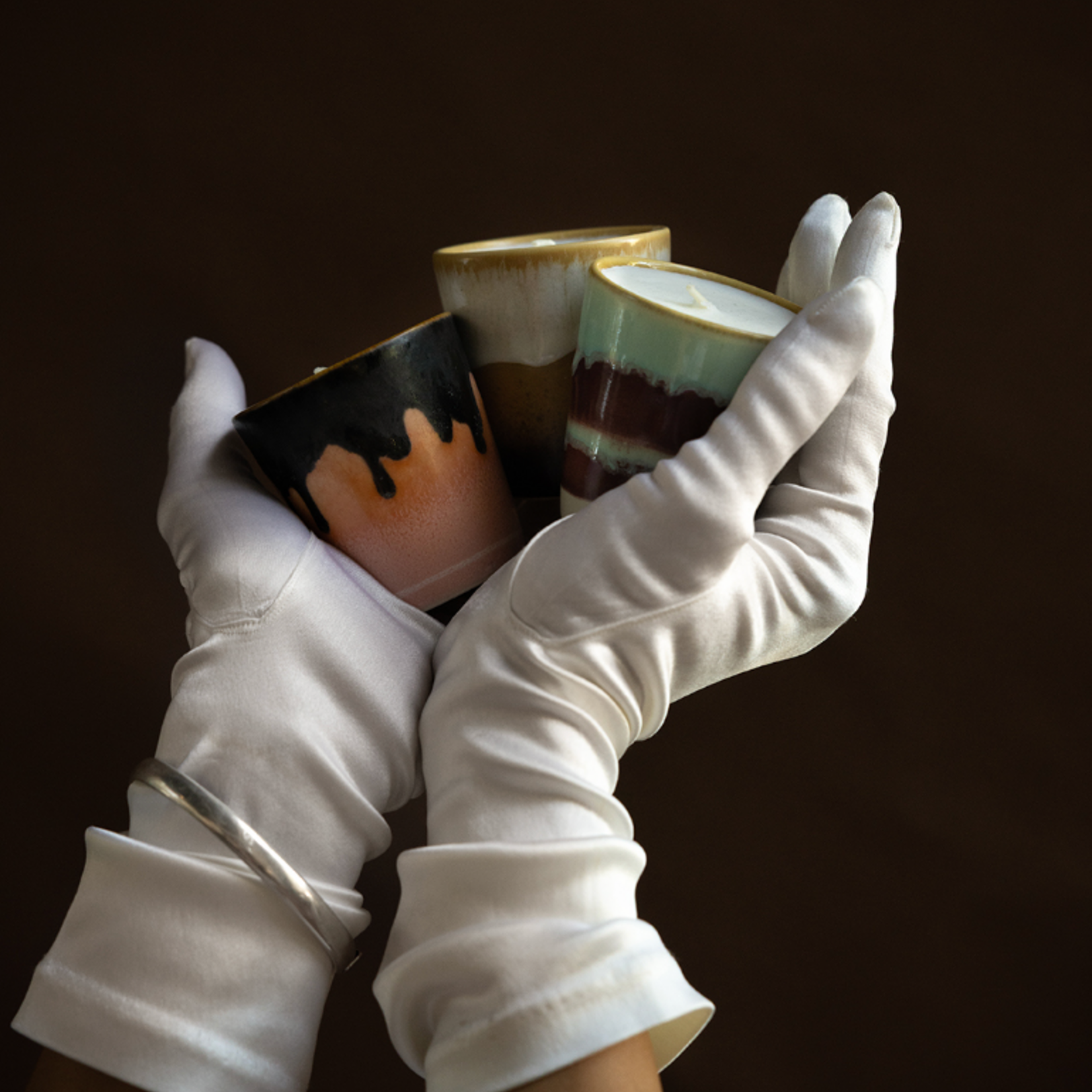 HKLIVING HKLIVING - Keramiek uit de jaren 70: mini-kerstspecial frost & firewood ACS0013