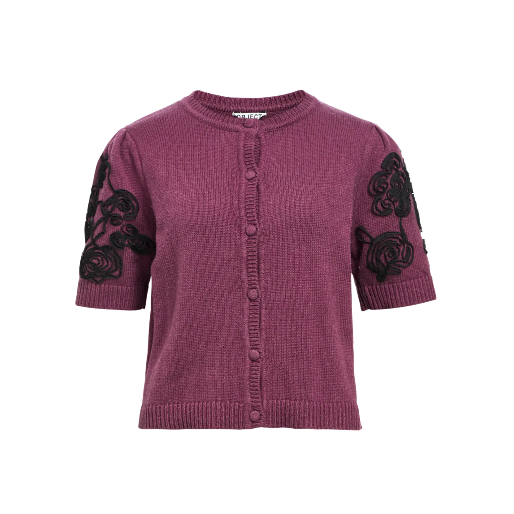 OBJECT OBJECT - Vest Jane Mauve Wine/Black