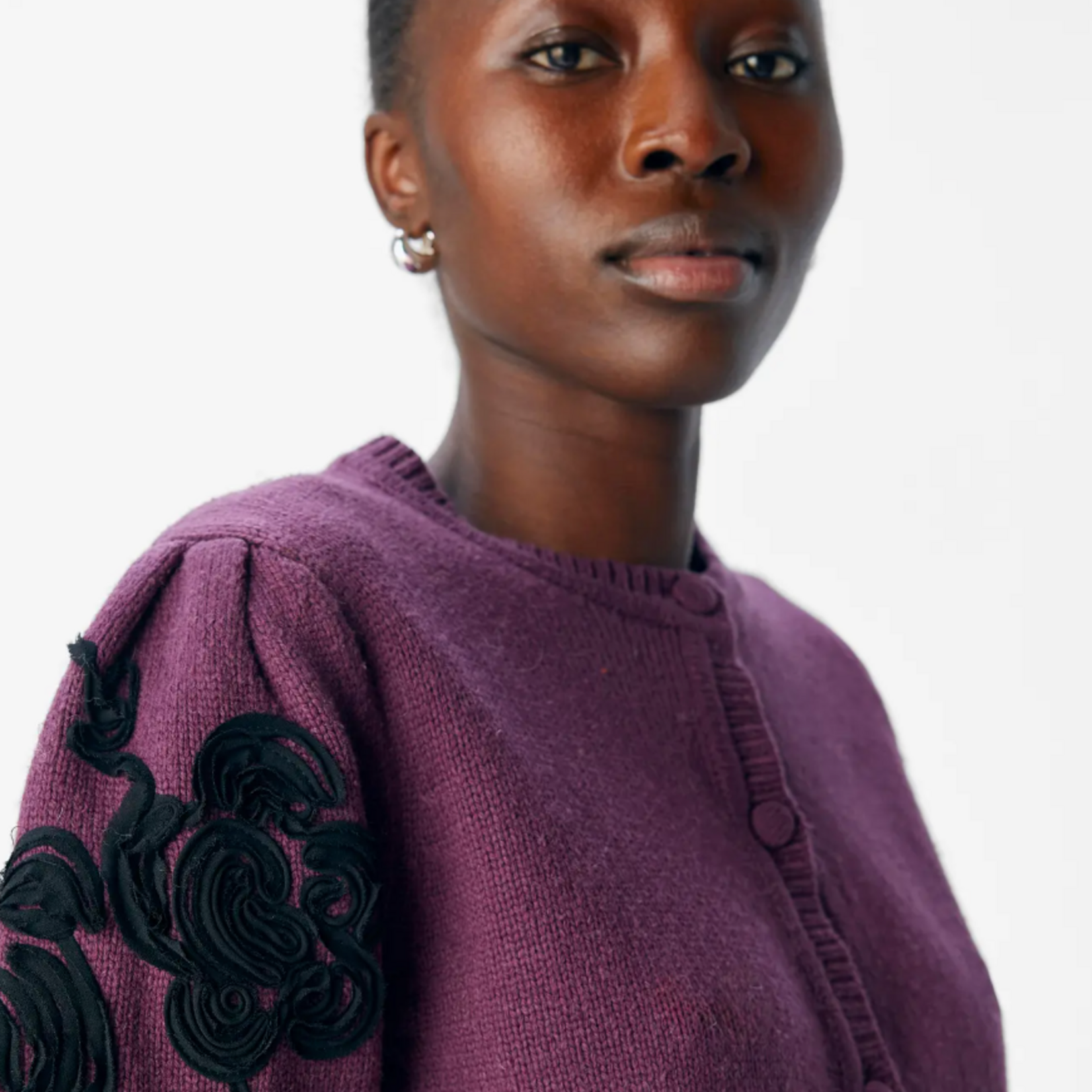 OBJECT OBJECT - Vest Jane Mauve Wine/Black