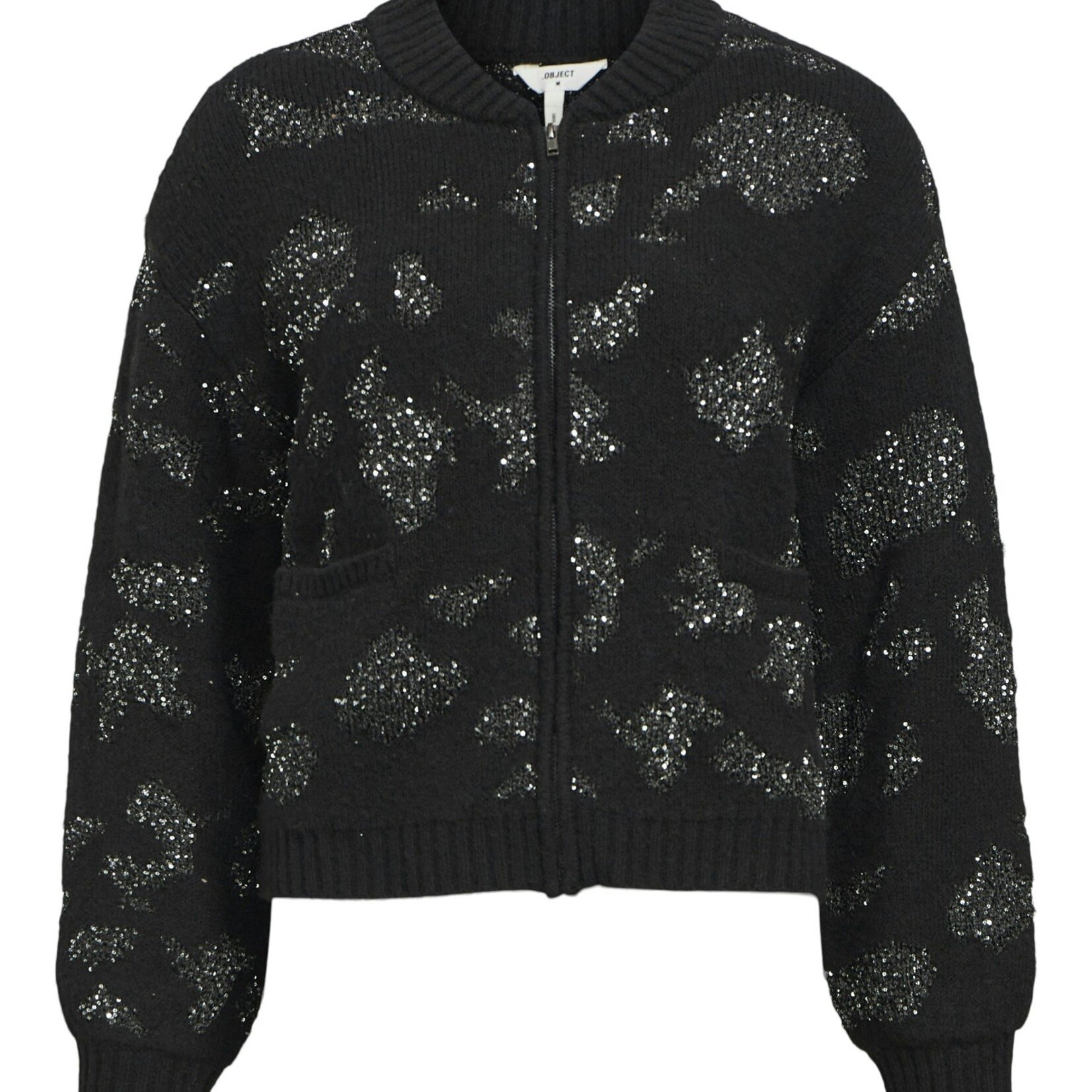 OBJECT OBJECT - Vest Alora zwart met pailetten
