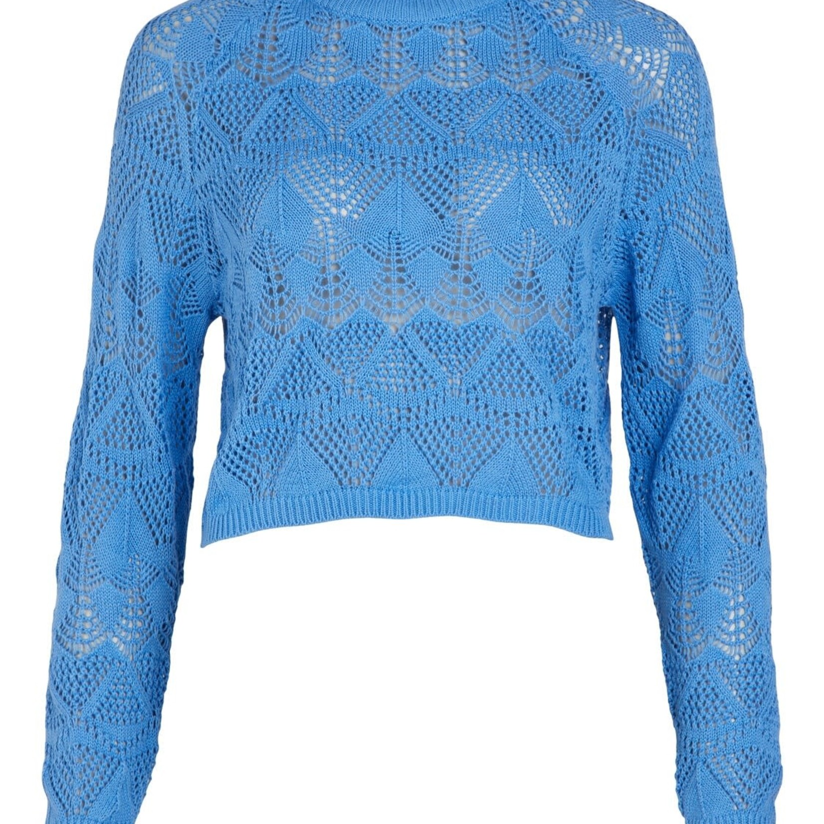 OBJECT OBJECT - Pullover gebreid Bailey Marina blauw MAAT XL