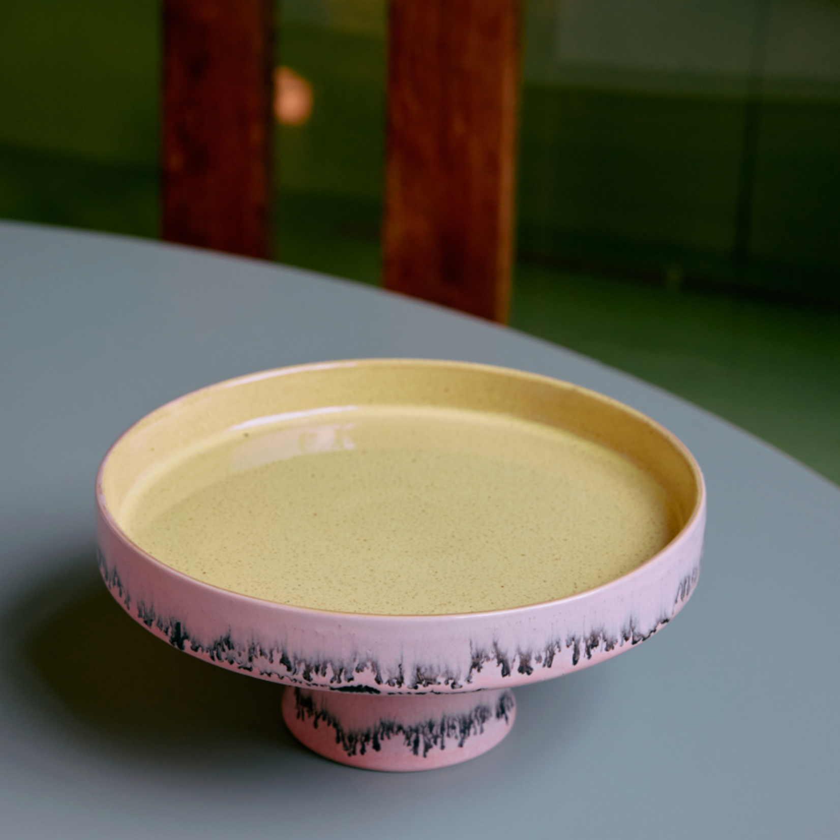HKLIVING HKLIVING - 70s ceramics: bowl on base bubble kst0193
