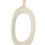 -- Vaas donut XL cremewit, sand 39.25x7.50x78.25cm