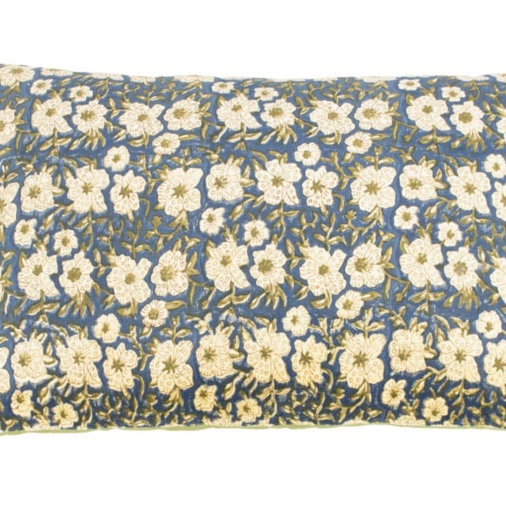 -- Kussen floral smaragd 40x60cm