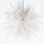 -- KERSTSTER - Snow 40cm wit met pendel