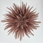 -- KERSTSTER - Snow 40cm roze met pendel