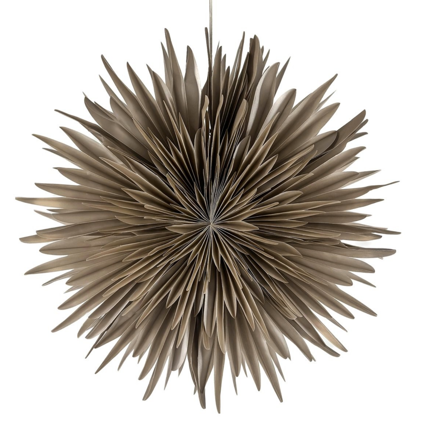 -- KERSTSTER - Snow 60cm taupe met pendel