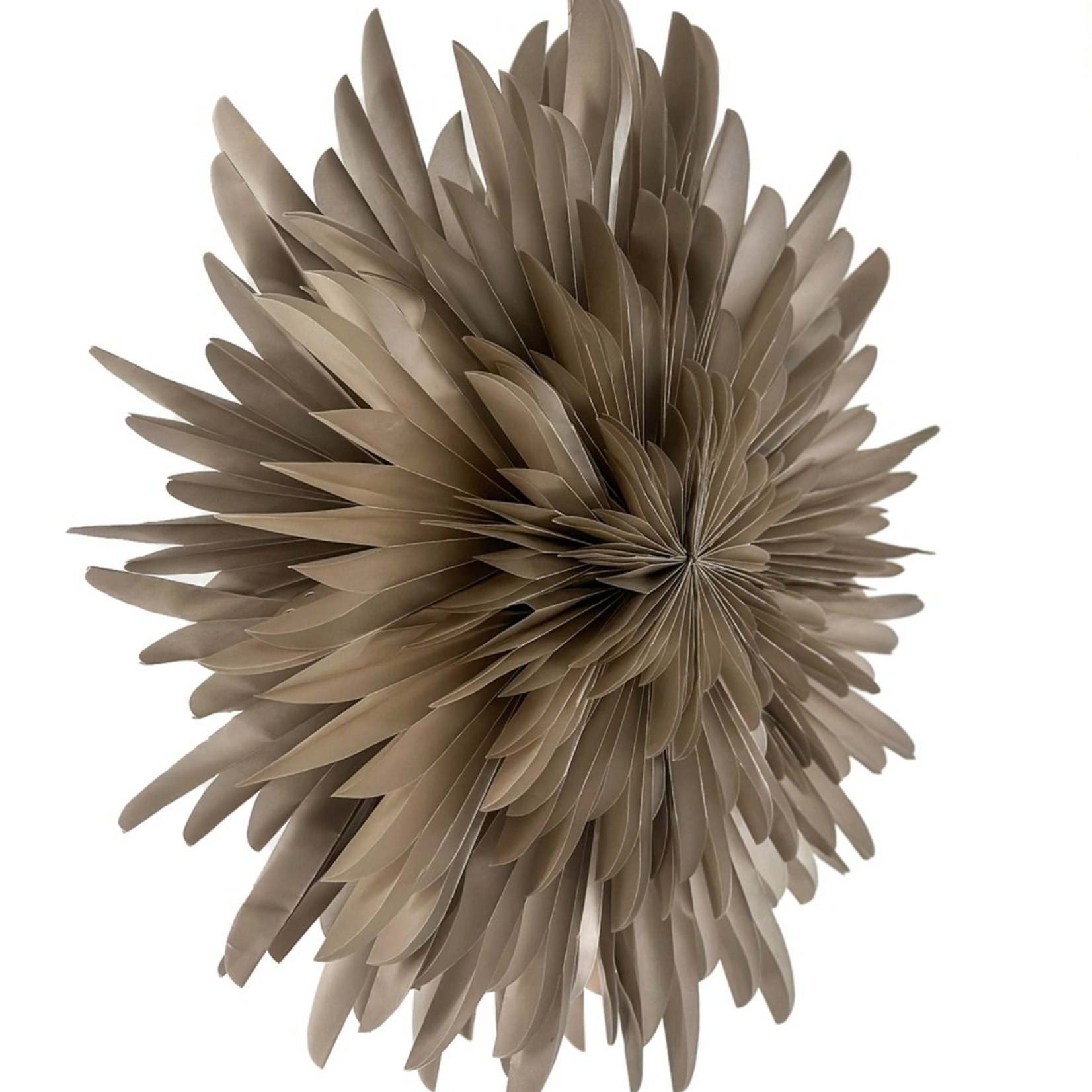 -- KERSTSTER - Snow 60cm taupe met pendel
