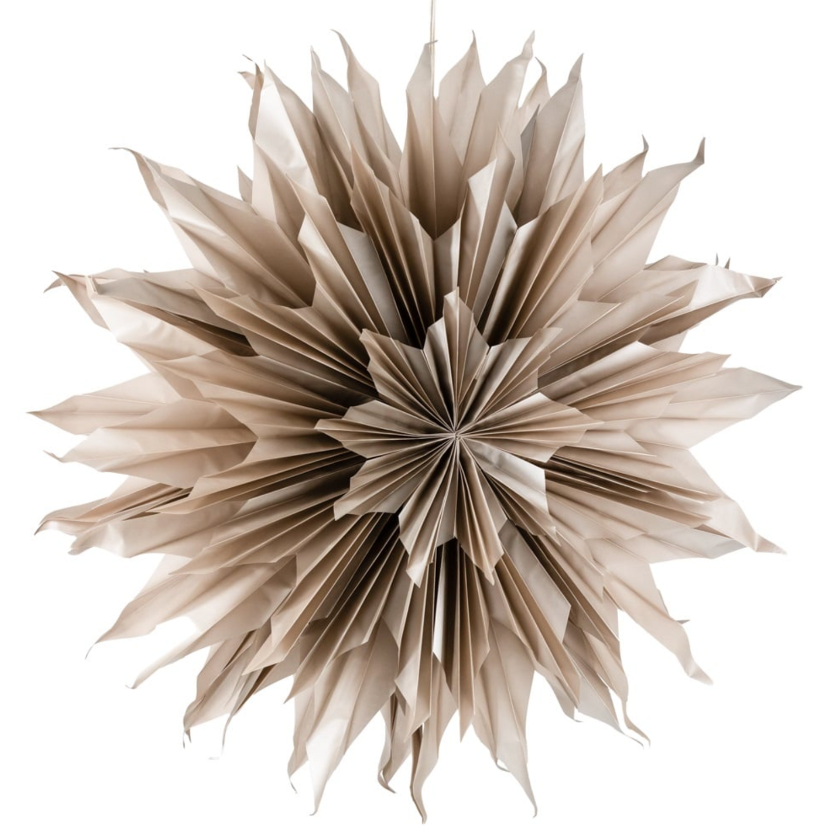 -- KERSTSTER - SUN 100 cm taupe met pendel