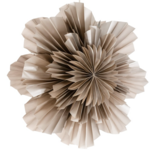 -- KERSTSTER - Flower 40 cm taupe met pendel