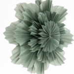 -- KERSTSTER - FLOWER 40cm turquoise met pendel