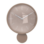 -- Klok - Wandklok met pendulum beige