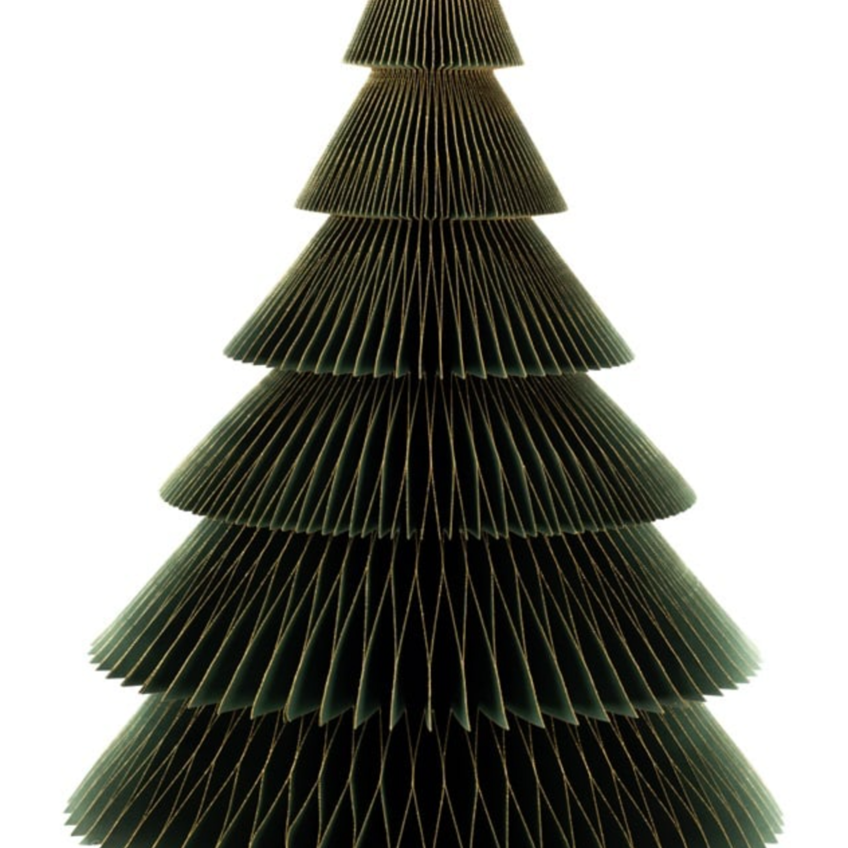 Papieren kerstboom groen 60cm