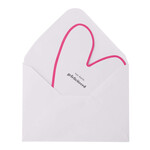 ZUSSS ZUSSS - wenskaart hartje gefeliciteerd wit/roze