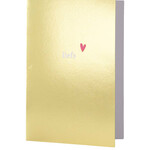 ZUSSS ZUSSS - Wenskaart liefs goud