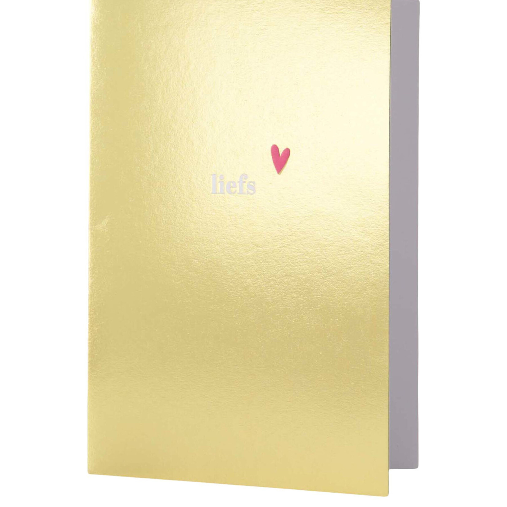 ZUSSS ZUSSS - Wenskaart liefs goud