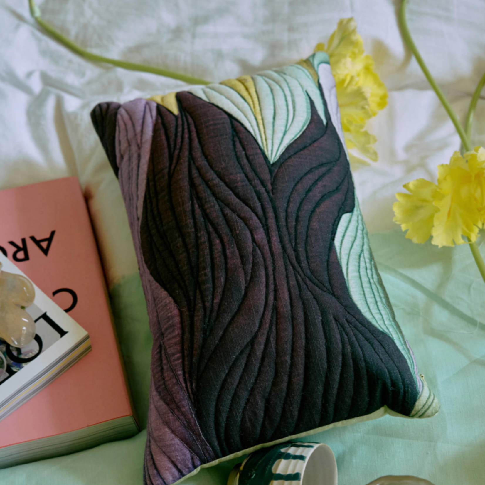 HKLIVING HKLIVING - Kussen Watercolours 50x30cm TCU0022