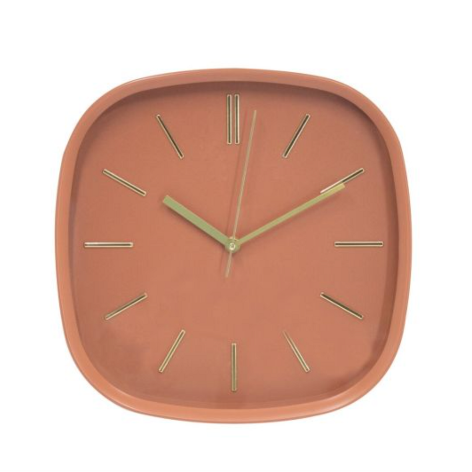 -- Wandklok Luno 30cm clay  30X5X30