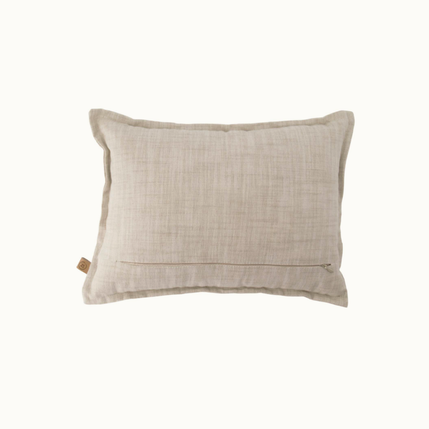 ZUSSS ZUSSS - Kussen hartje 35x25cm naturel/roze/rood